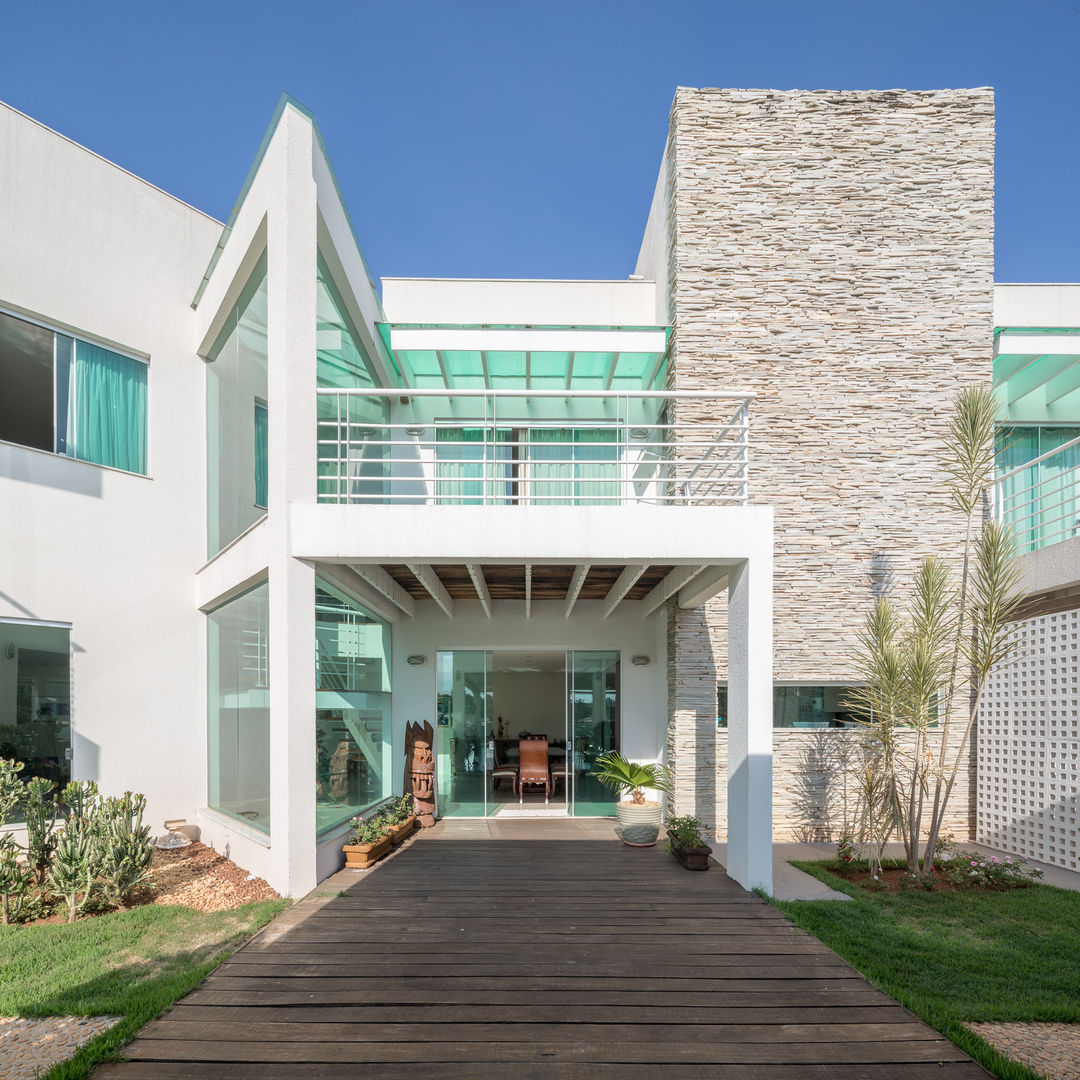 Residência Ville JERAU Projetos Sustentáveis Casas minimalistas Calcário