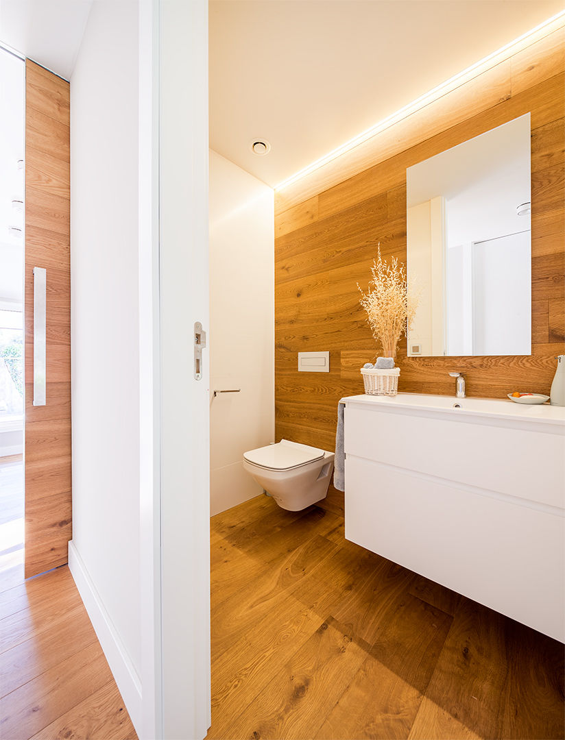 CHALET VALDEMARIN, Tarimas de Autor Tarimas de Autor Modern bathroom Wood Wood effect