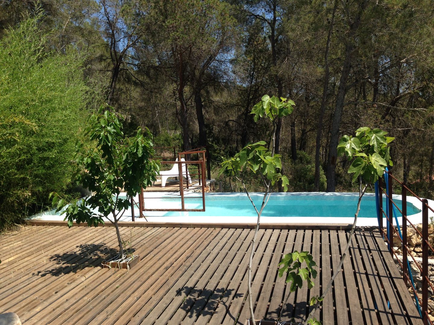 La CASA AUTOSUFICIENTE en medio de la naturaleza que te robará suspiros, ABCDEstudio ABCDEstudio Piscinas de estilo mediterráneo Madera Acabado en madera