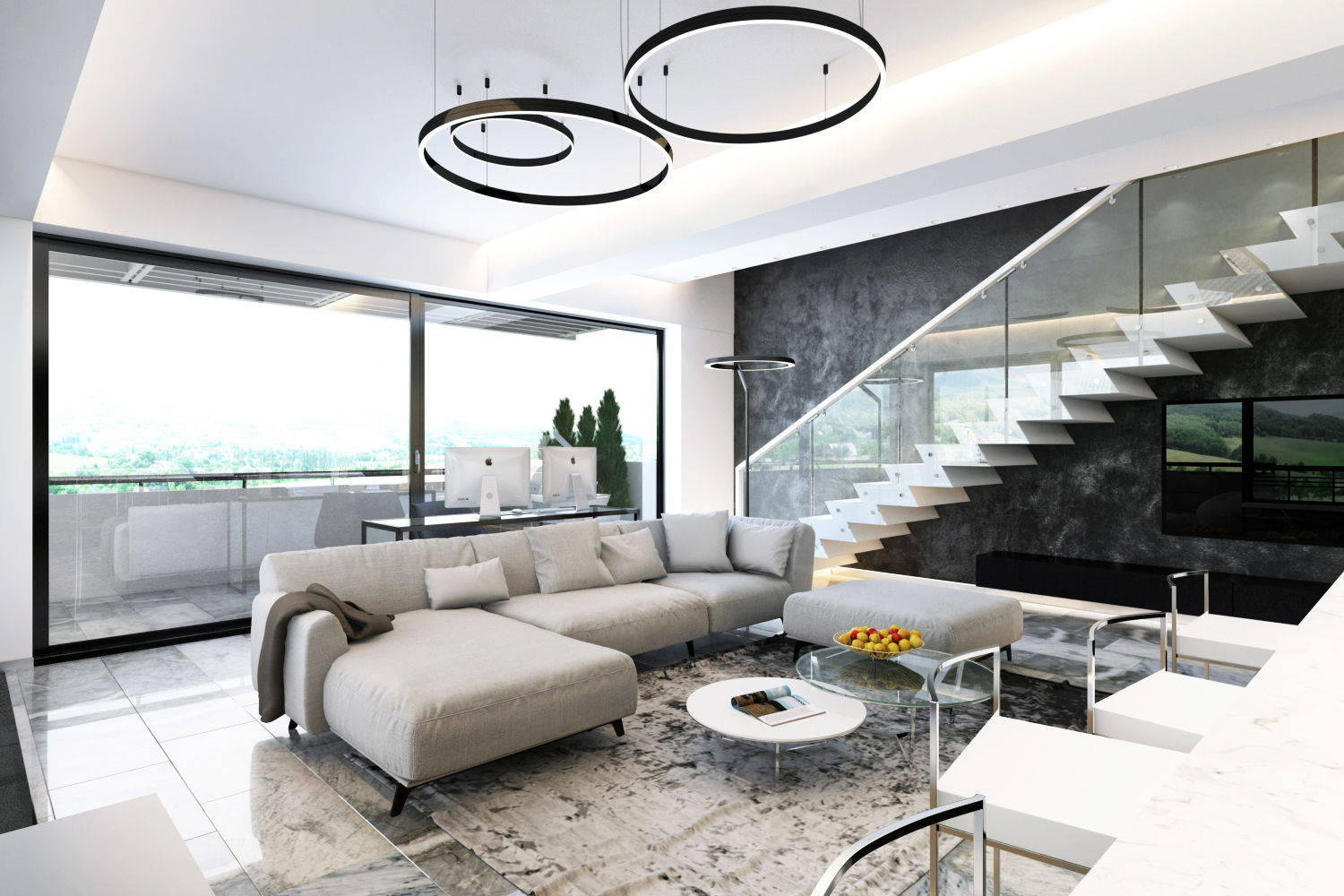 Апартаменты Панорама, BURO'82 BURO'82 Livings modernos: Ideas, imágenes y decoración