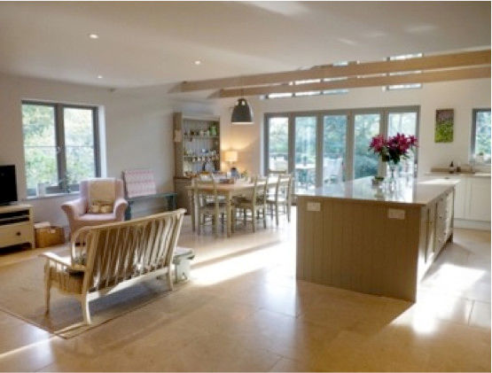 Dining room The Wood Window Alliance Modern windows & doors Wood Wood effect