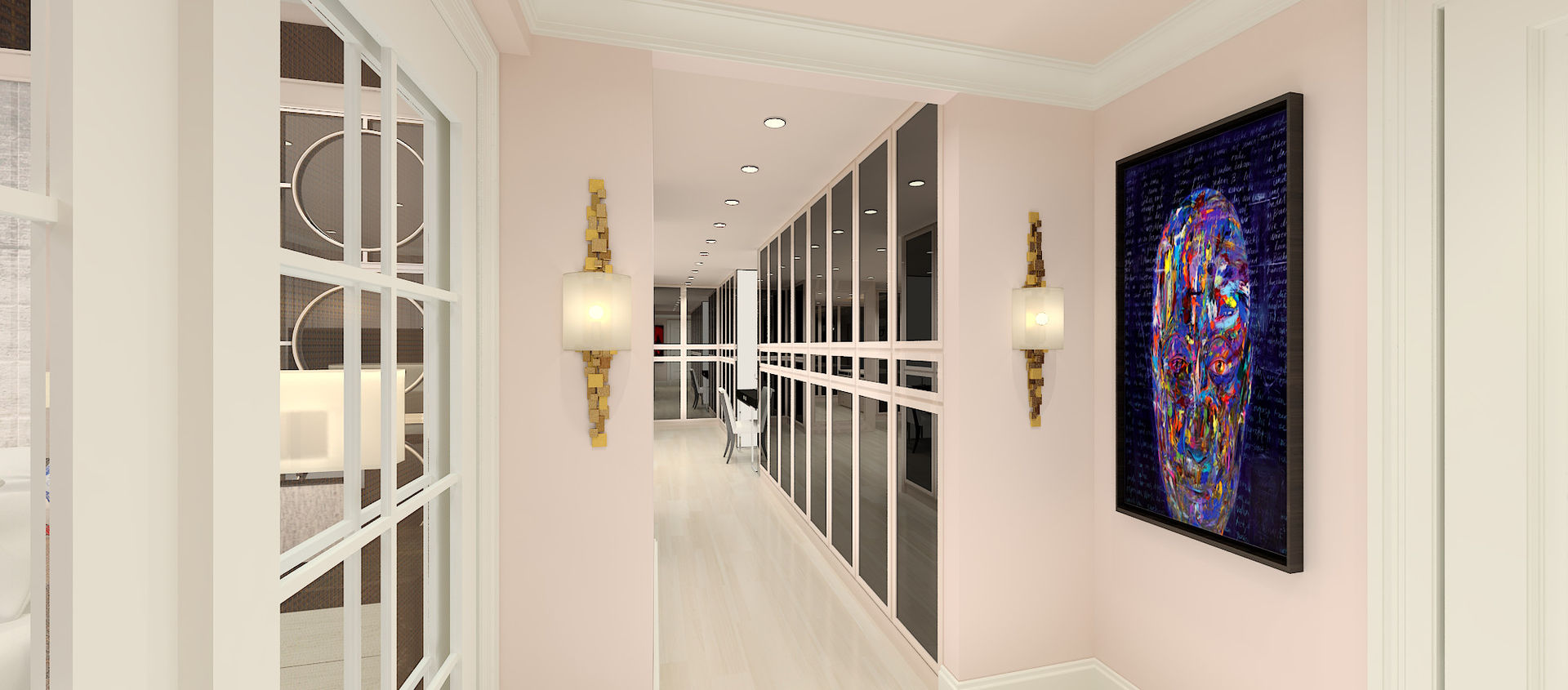 F.G. EVİ, Kerim Çarmıklı İç Mimarlık Kerim Çarmıklı İç Mimarlık Modern corridor, hallway & stairs