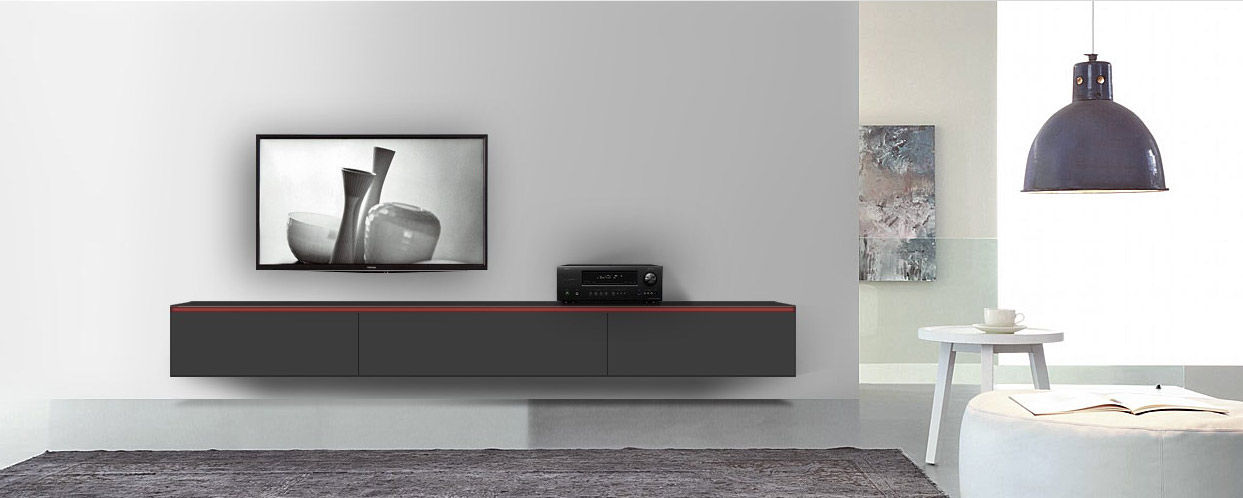 homify Ruang Keluarga Modern TV stands & cabinets