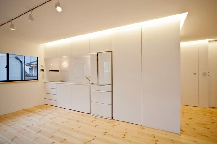 岩槻の家, 星設計室 星設計室 Modern kitchen Wood Wood effect