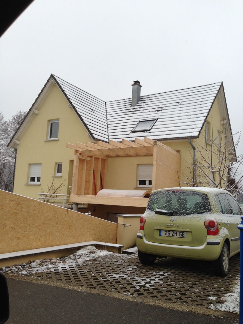 EXTENSION D'UNE MAISON A HAGENTHAL-LE-BAS, A.FUKE-PRIGENT ARCHITECTE A.FUKE-PRIGENT ARCHITECTE