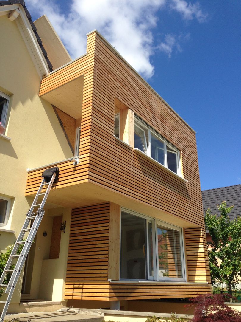 EXTENSION D'UNE MAISON A HAGENTHAL-LE-BAS, A.FUKE-PRIGENT ARCHITECTE A.FUKE-PRIGENT ARCHITECTE