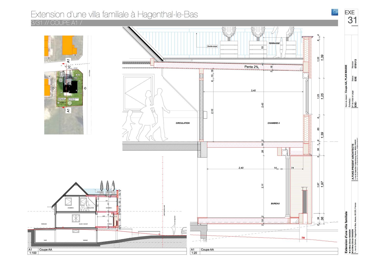 A.FUKE-PRIGENT ARCHITECTEが手掛けた現代の, モダン