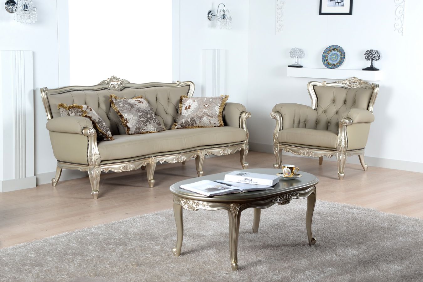 오브제 소파(샴페인 골드), 피어젠 피어젠 Living room Sofas & armchairs