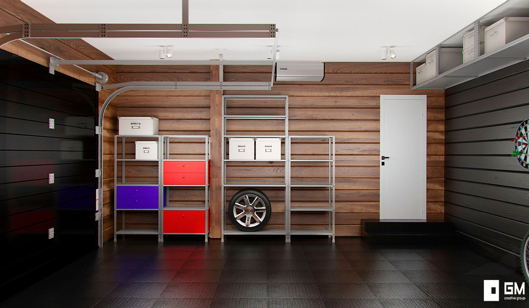 Гостевой домик с гаражом, GM-interior GM-interior Scandinavian style garage/shed