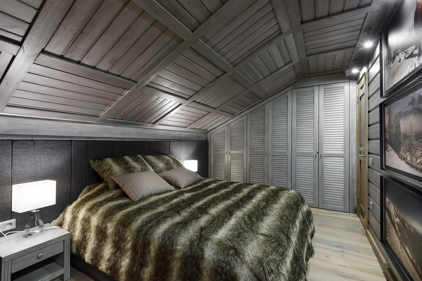 Courchevel in my pocket, artstyle artstyle Country style bedroom Wood Wood effect