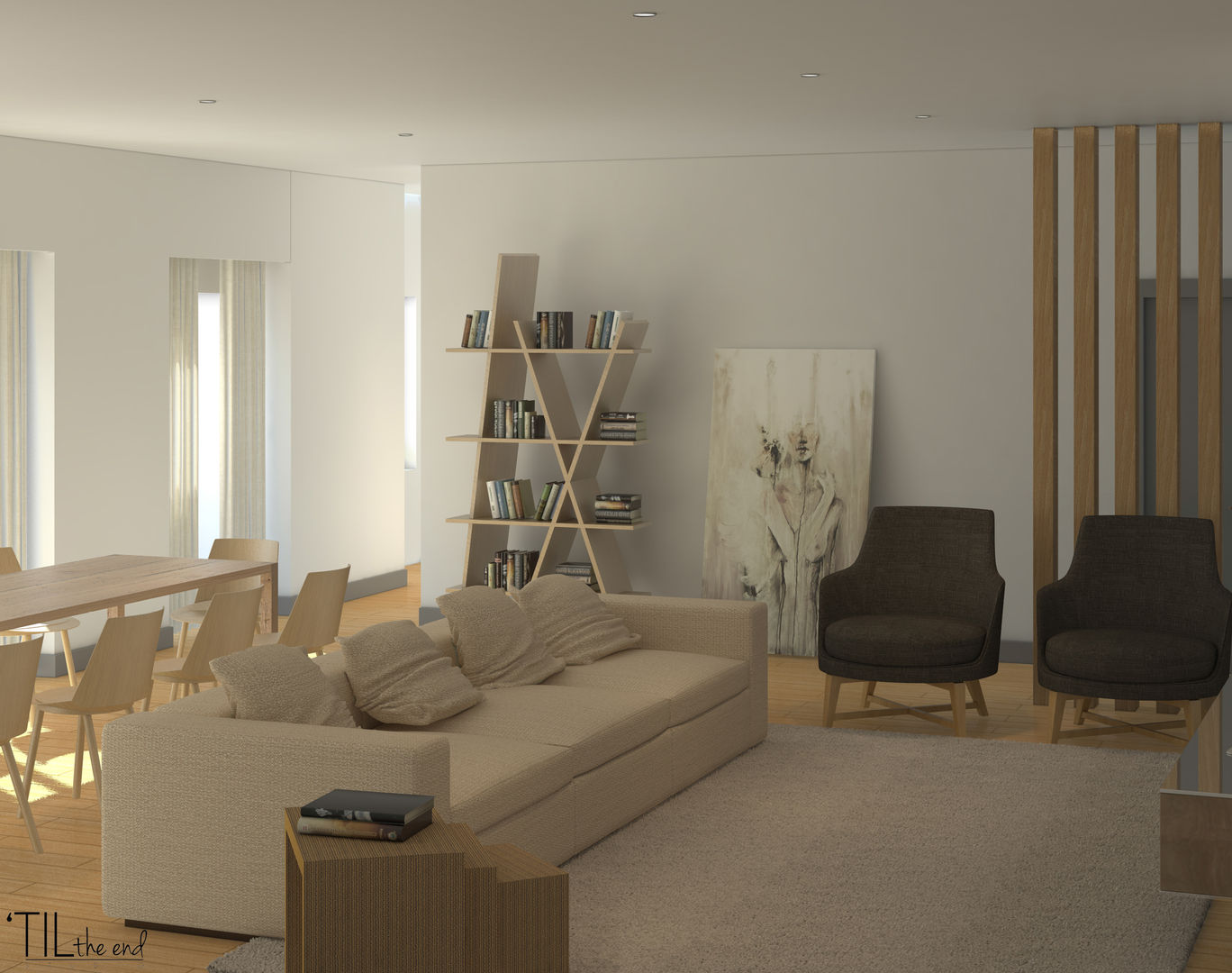 Living room homify Minimalist Oturma Odası Ahşap Ahşap rengi