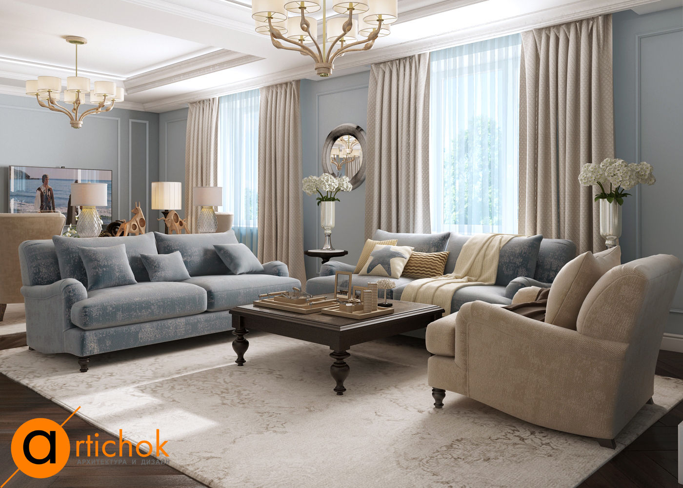 homify Classic style living room