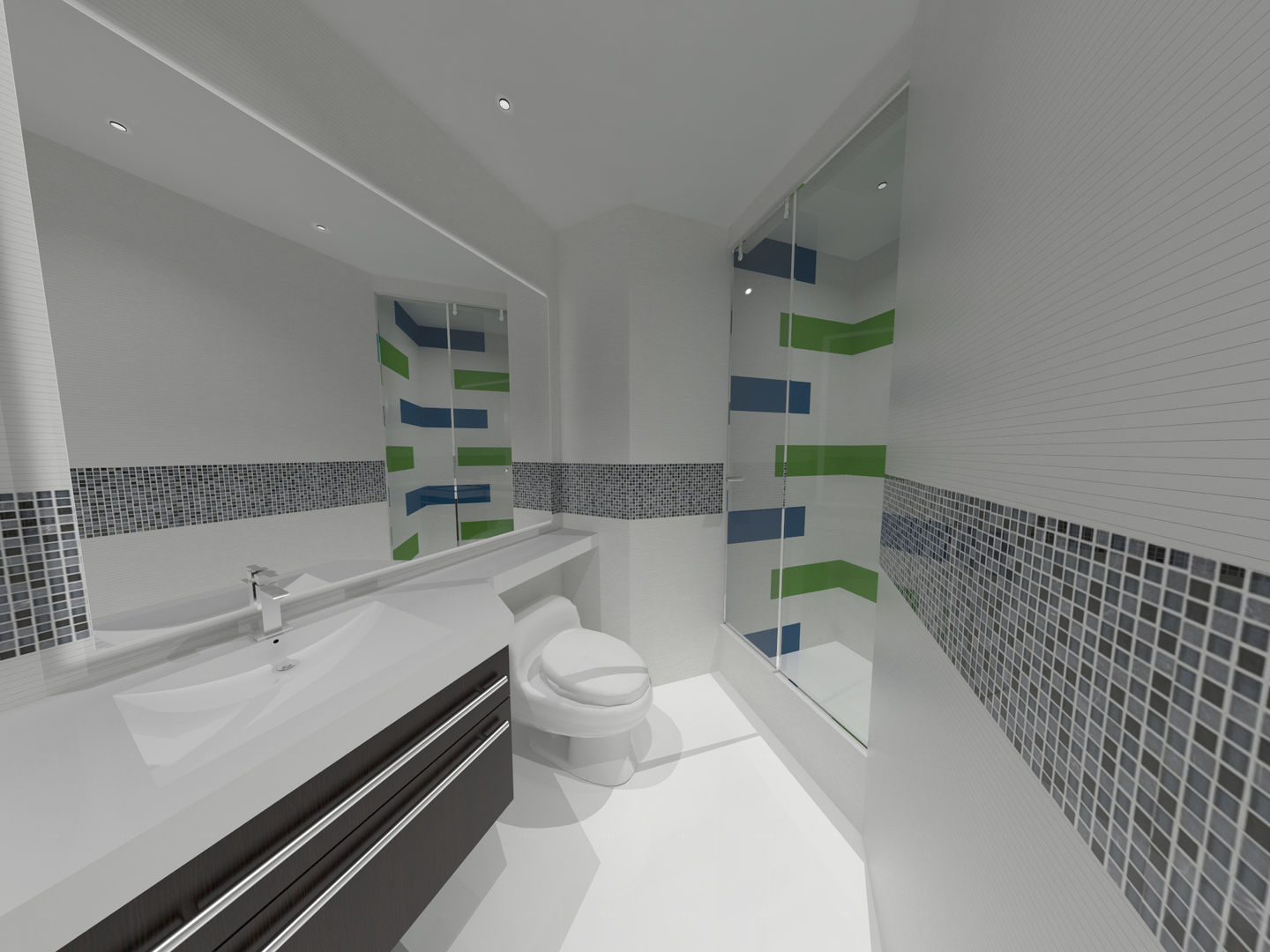 Remodelación Penthouse, Vowen Vowen Minimalist style bathrooms