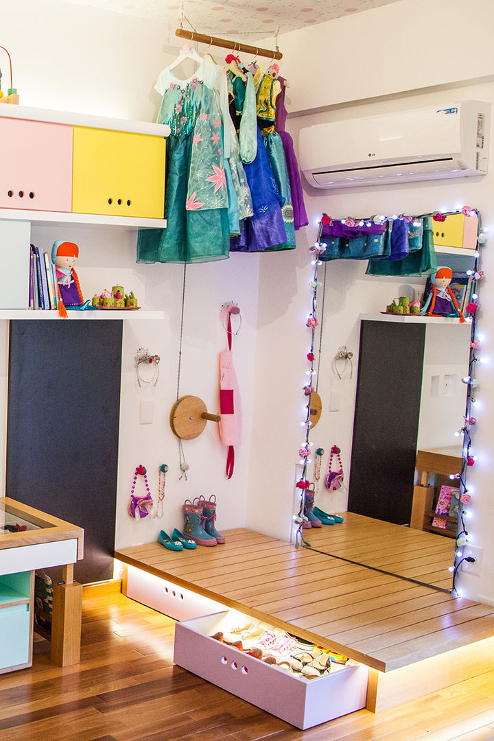 Quarto da Catarina, Hana Lerner Arquitetura Hana Lerner Arquitetura Dormitorios infantiles de estilo moderno