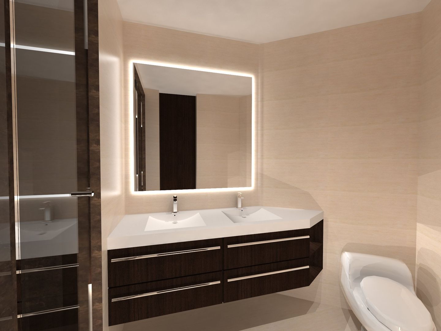 Remodelación Penthouse, Vowen Vowen Minimalist style bathroom