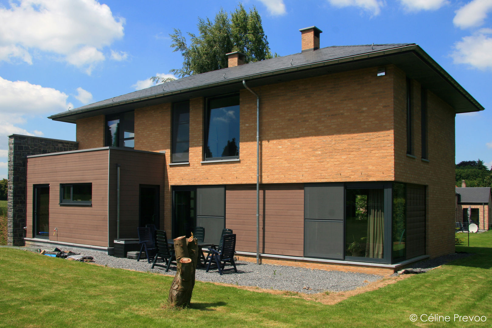 Nouvelle habitation à Marchovelette, DELTA Architects Belgique DELTA Architects Belgique Maisons modernes