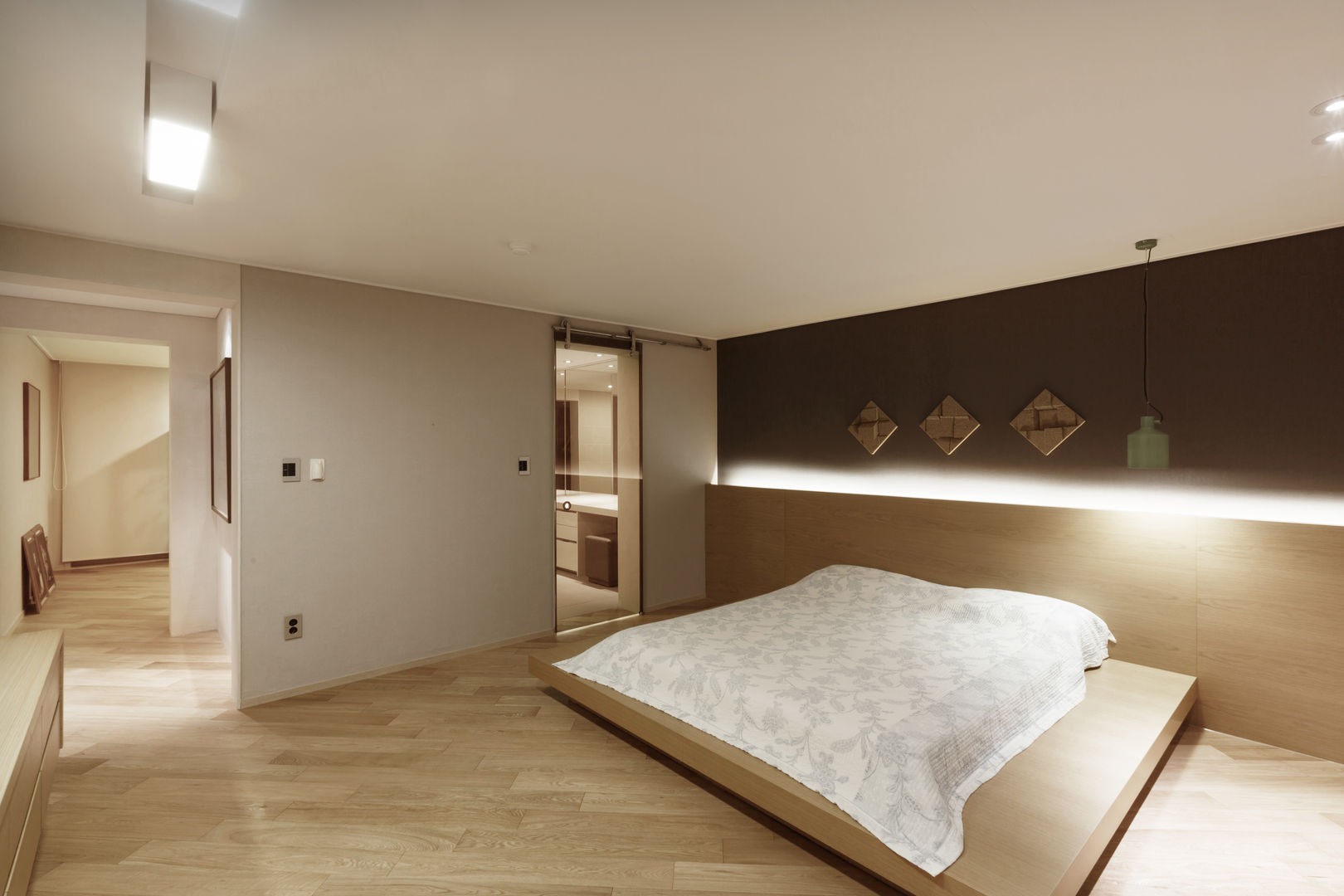 잠원동 롯데캐슬 , Qua.D Qua.D Dormitorios de estilo moderno