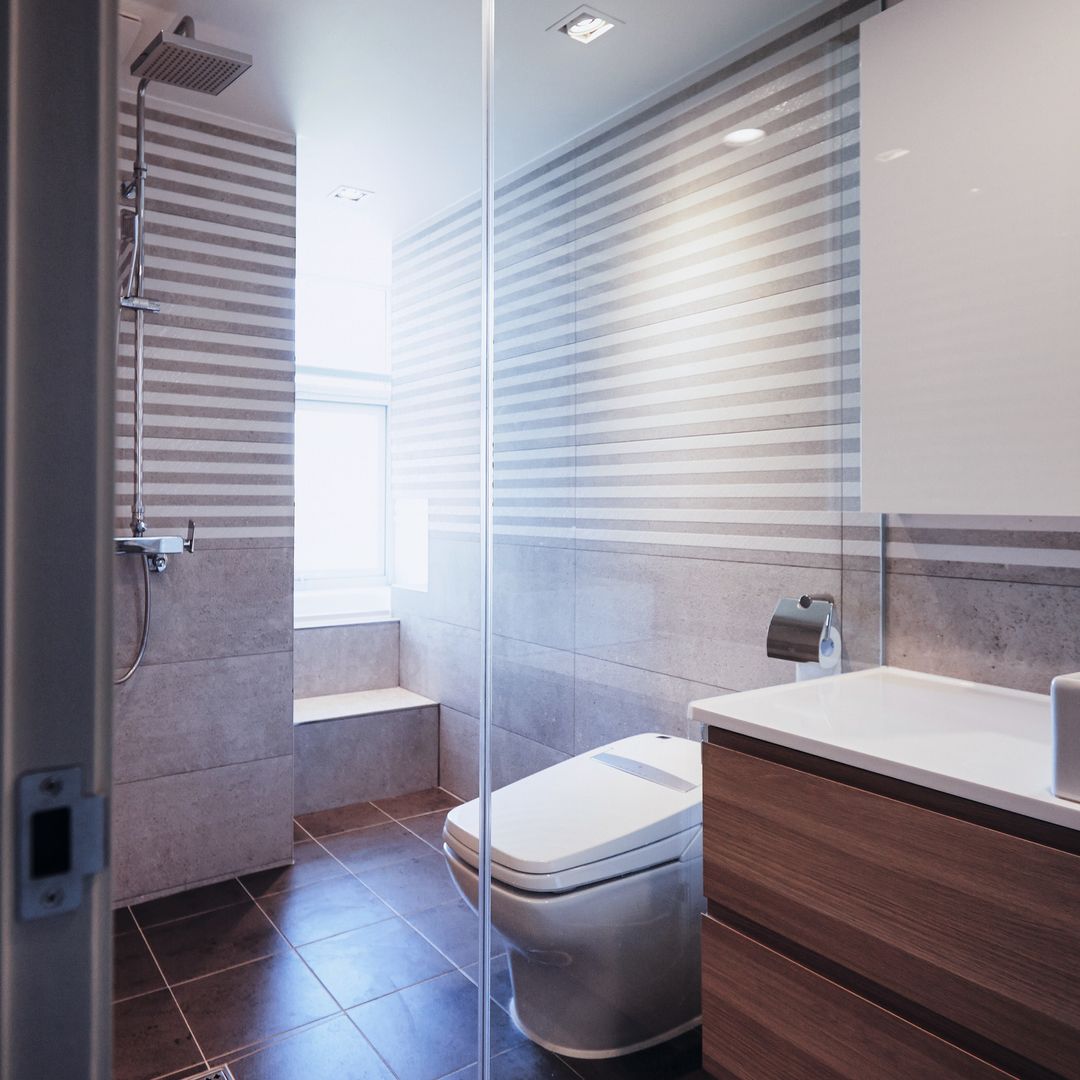 분당구 수내동 아파트 (before& after) , 샐러드보울 디자인 스튜디오 샐러드보울 디자인 스튜디오 Modern style bathrooms