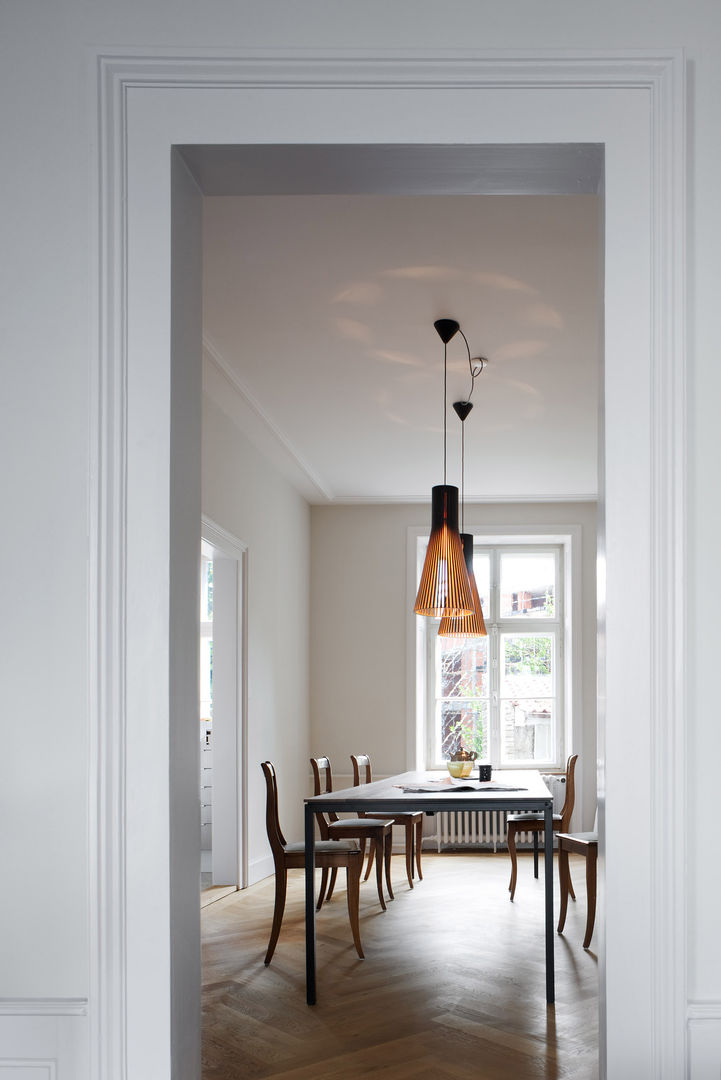 Um- und Ausbau eines Wohn- und Bürogebäudes von 1874, Basel, Forsberg Architekten AG Forsberg Architekten AG Dining room