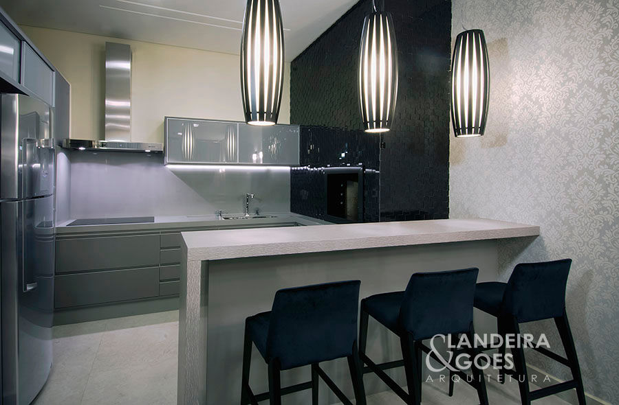 Projeto Corporativo - Itapema-SC, Landeira & Goes Arquitetura Landeira & Goes Arquitetura Modern style kitchen