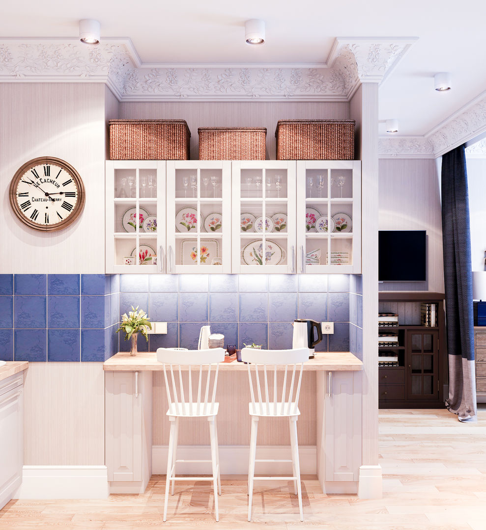 Deep Blue, Marina Sarkisyan Marina Sarkisyan Eclectic style kitchen