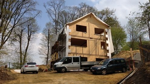 Une maison passive dans les bois, à Céroux-Mousty, Bureau d'Architectes Desmedt Purnelle Bureau d'Architectes Desmedt Purnelle