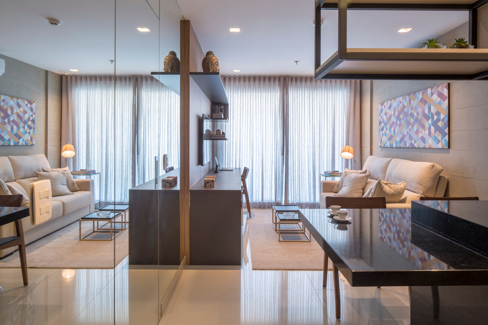Apartamento HM, Carpaneda & Nasr Carpaneda & Nasr Modern living room