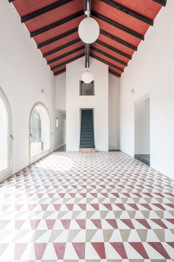 Borgo Merlassino & Mosaic del Sur cement tiles homify Powierzchnie handlowe Płytki Hotele