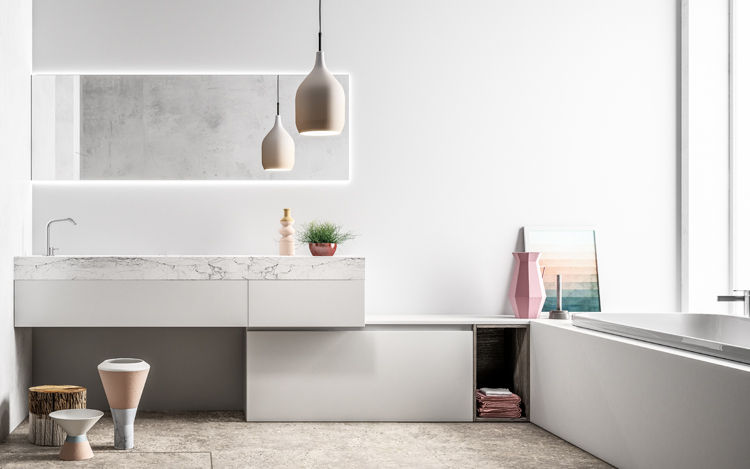 SMART progetto 5, Nova Cucina Nova Cucina Scandinavian style bathroom Marble