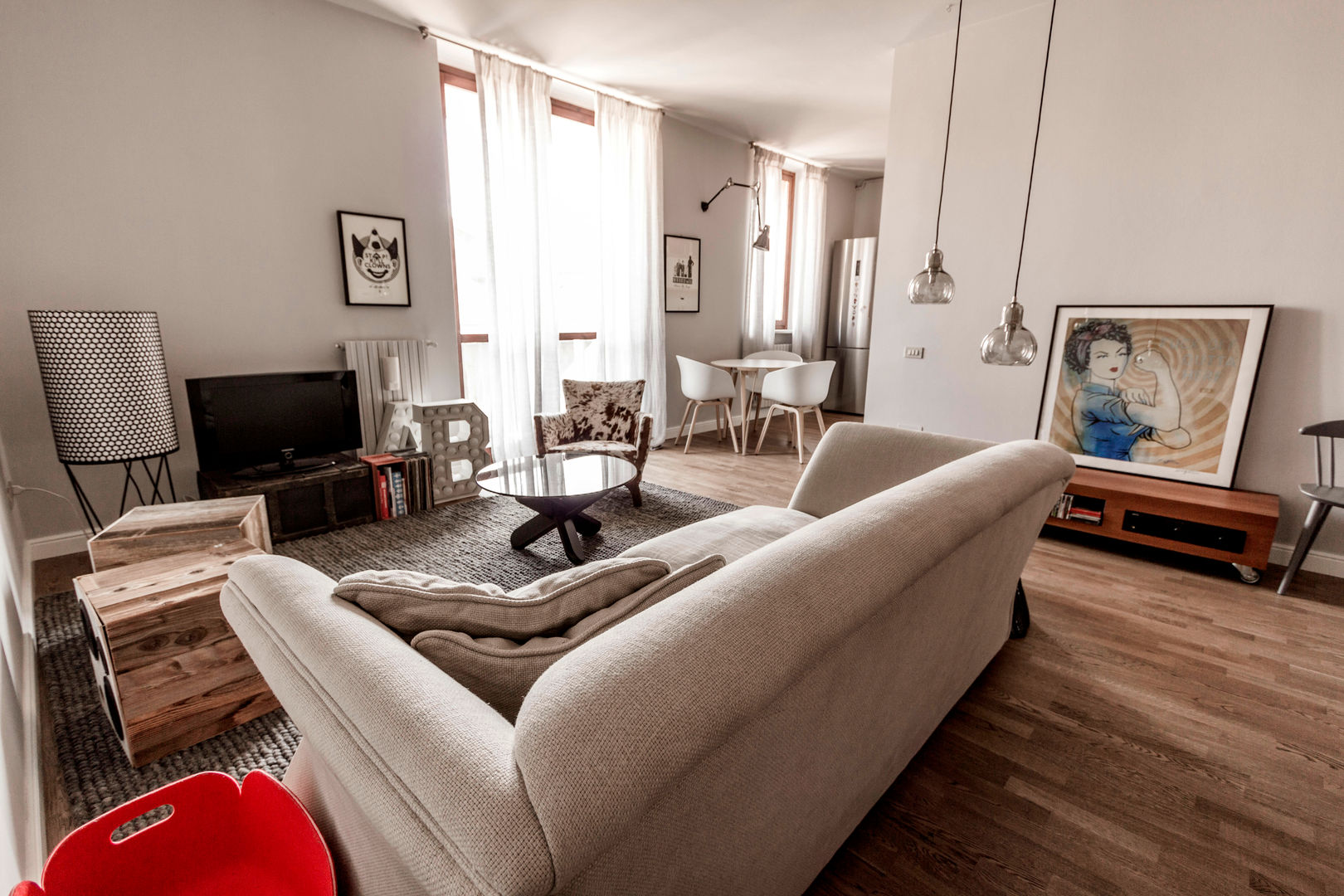 Appartamento Residenziale - Brianza 2014, Galleria del Vento Galleria del Vento Ruang Keluarga Gaya Skandinavia