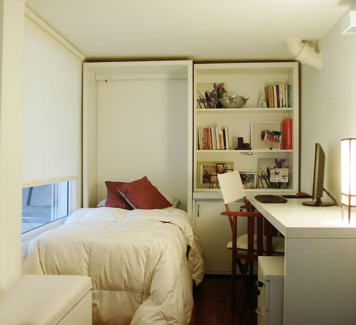 6M2 Cuarto de Huéspedes + Escritorio, MinBai MinBai Minimalist bedroom Wood Wood effect