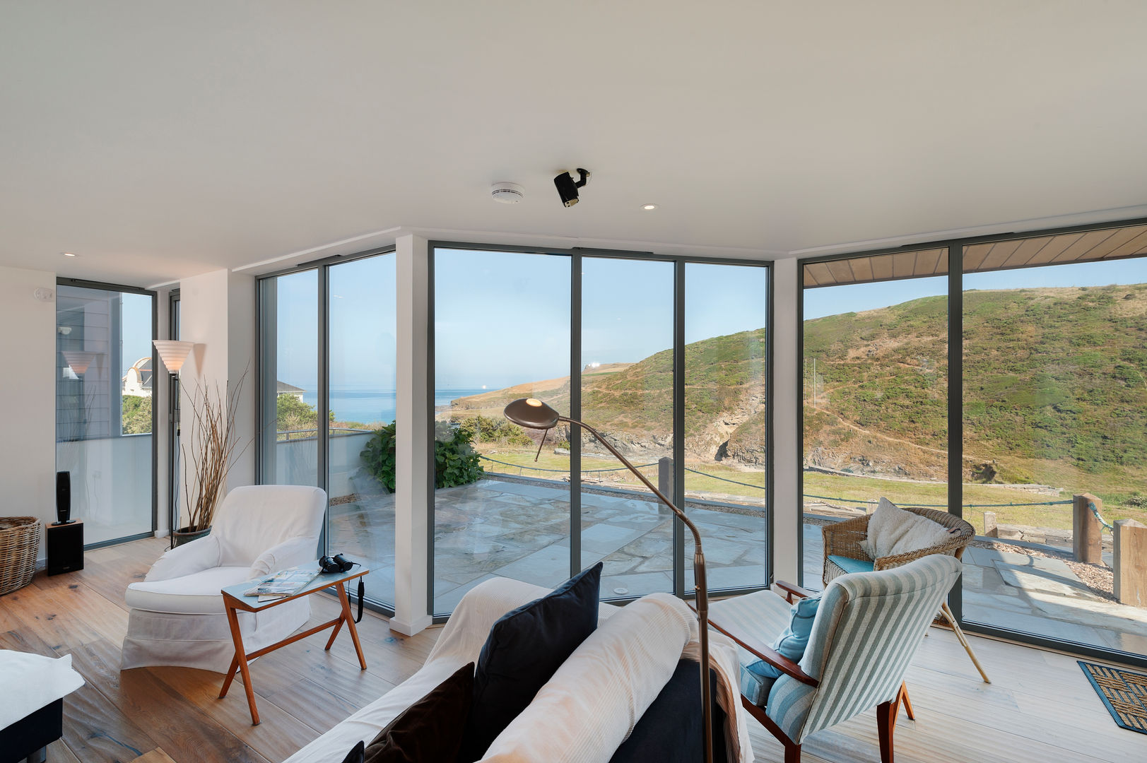Rockside, Polzeath, Cornwall, Trewin Design Architects Trewin Design Architects Salas de estar modernas