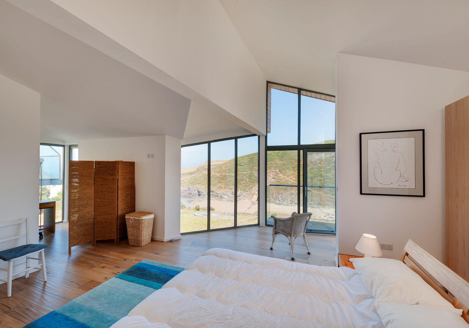 Rockside, Polzeath, Cornwall, Trewin Design Architects Trewin Design Architects Modern style bedroom