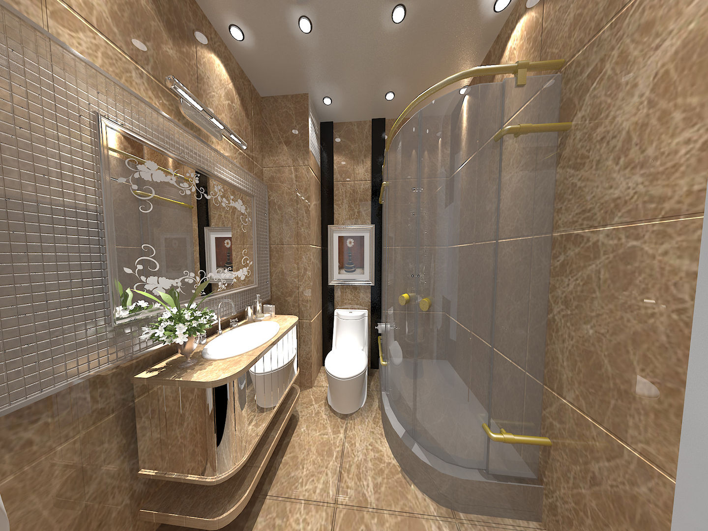 Ömür İç Mimarlık, Ömür Ömür Mediterranean style bathrooms Bathtubs & showers