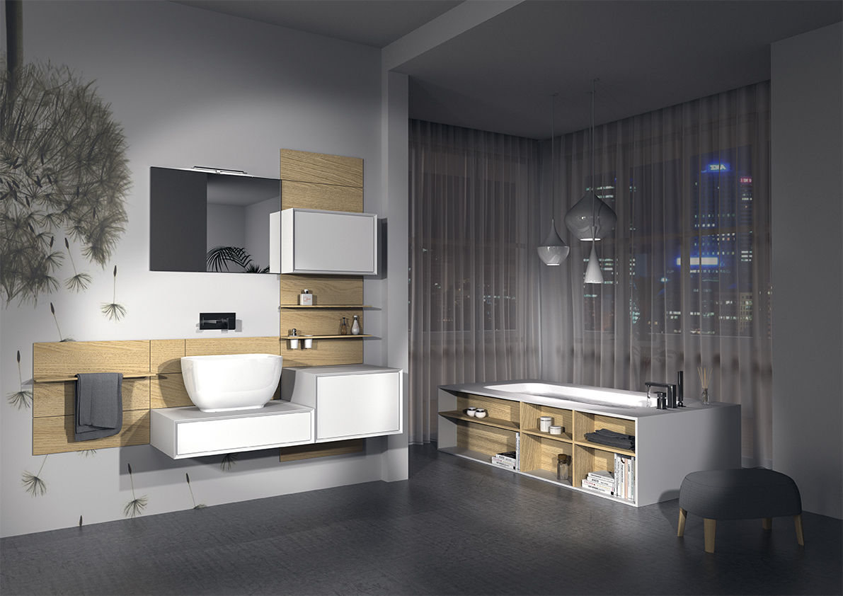 Domino, krayms A&D - Fa&Fra krayms A&D - Fa&Fra Modern bathroom Storage