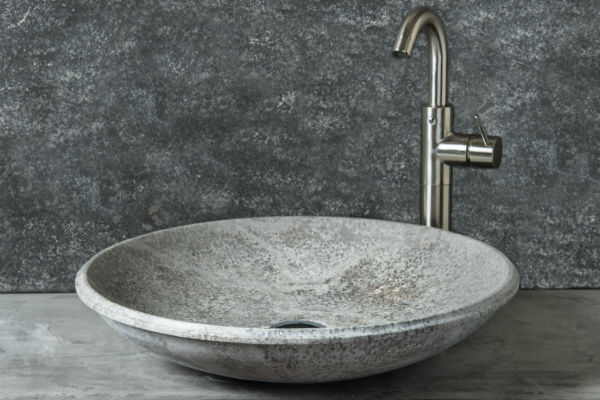 LAVABI IN MARMO E TRAVERTINO - GREY COLLECTION, Pietre di Rapolano Pietre di Rapolano Phòng tắm phong cách tối giản Cục đá Sinks