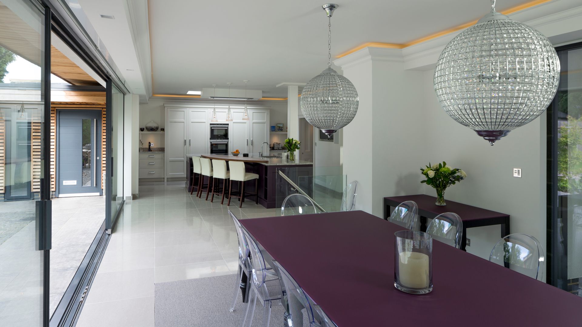 Open Plan Kitchen - Dining Room Wildblood Macdonald Modern dining room