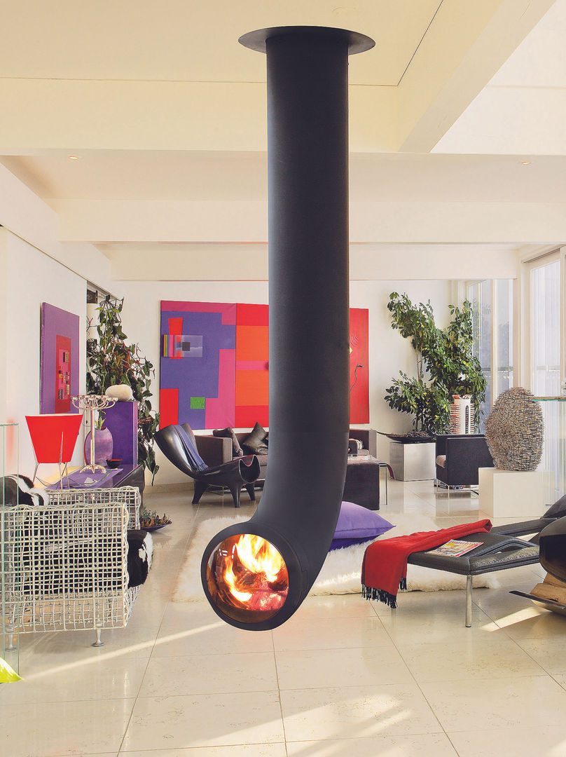 Focus Design Kamine, Chiemsee Öfen Chiemsee Öfen Living room میٹل Fireplaces & accessories