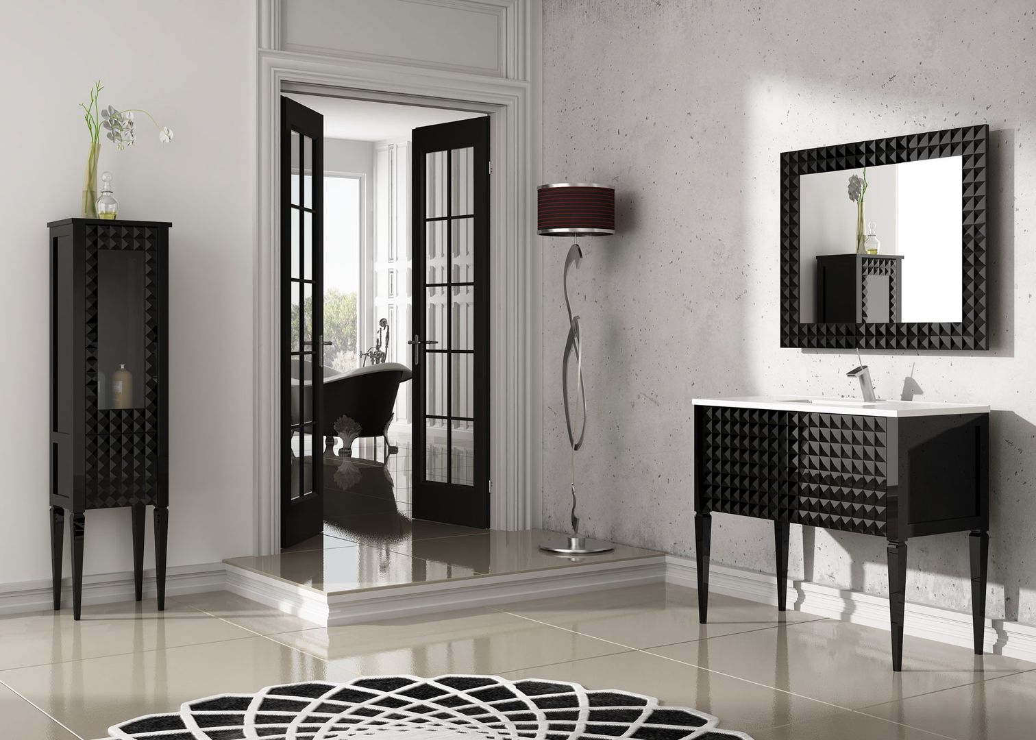 Mueble de baño moderno Egypt de 100 cm. Paco Escrivá Muebles Baños modernos Lavabos