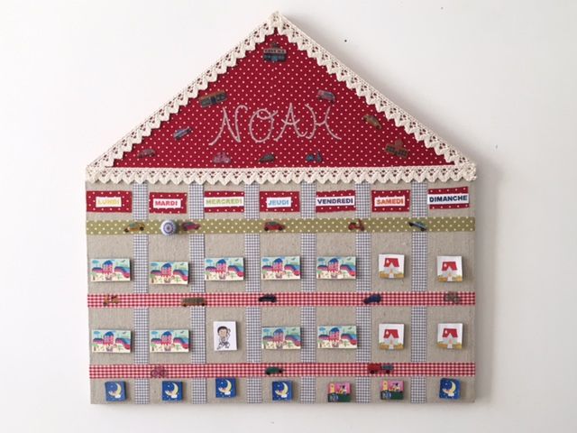 Calendrier pour enfant, La chambre de Nono et Rafy La chambre de Nono et Rafy Klassieke kinderkamers Katoen Rood Accessoires & decoratie