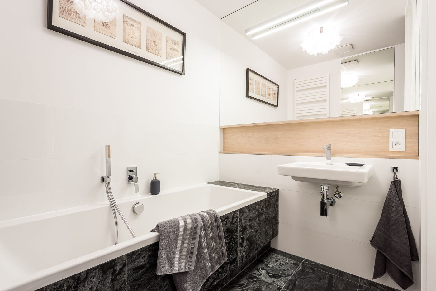 Apartament w Warszawie, Michał Młynarczyk Fotograf Wnętrz Michał Młynarczyk Fotograf Wnętrz Modern Banyo