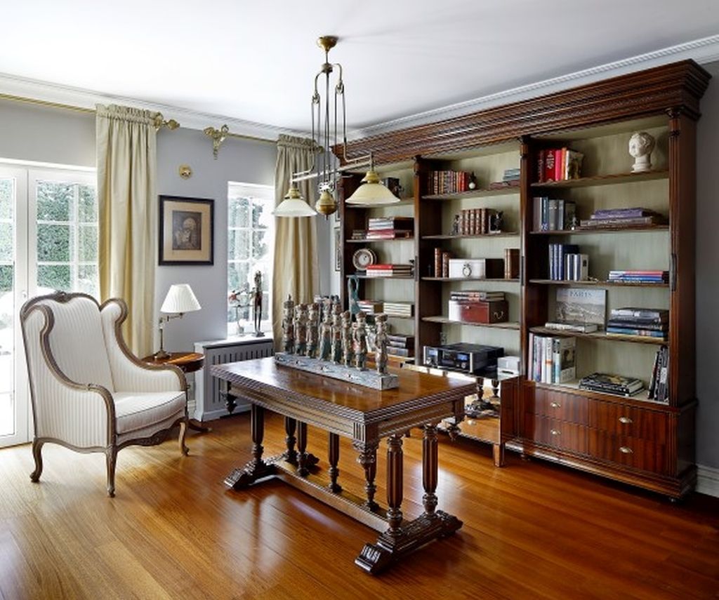 library ARKITEX INTERIORS Living room Wood Wood effect Shelves