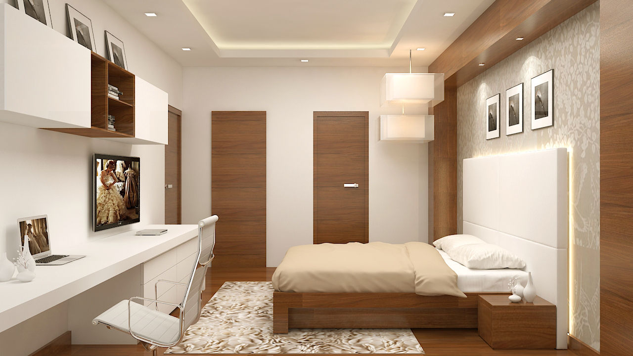 Master Bedroom- homify Modern style bedroom Plywood