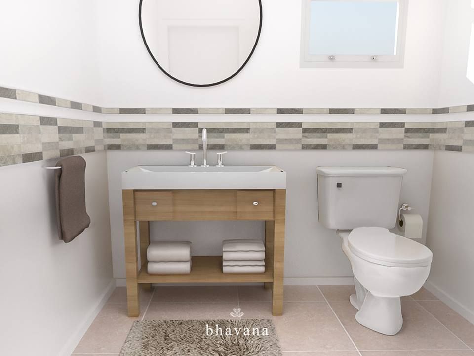 Obra Altolaguirre - Diseño Integral depto. 3 ambientes, Bhavana Bhavana 北欧スタイルの お風呂・バスルーム