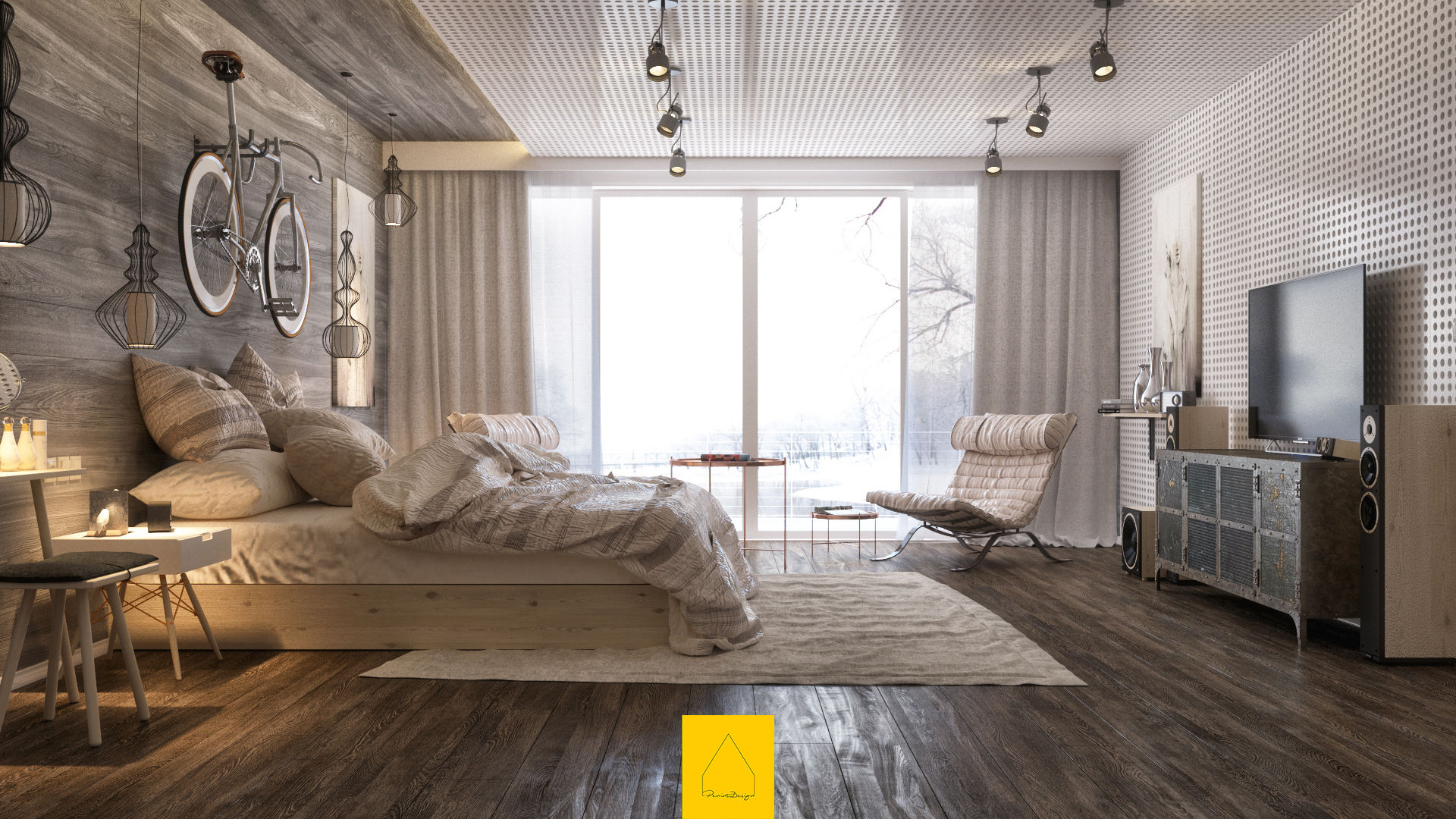 Bedroom No.2, Penintdesign İç Mimarlık Penintdesign İç Mimarlık غرفة نوم أسرة نوم