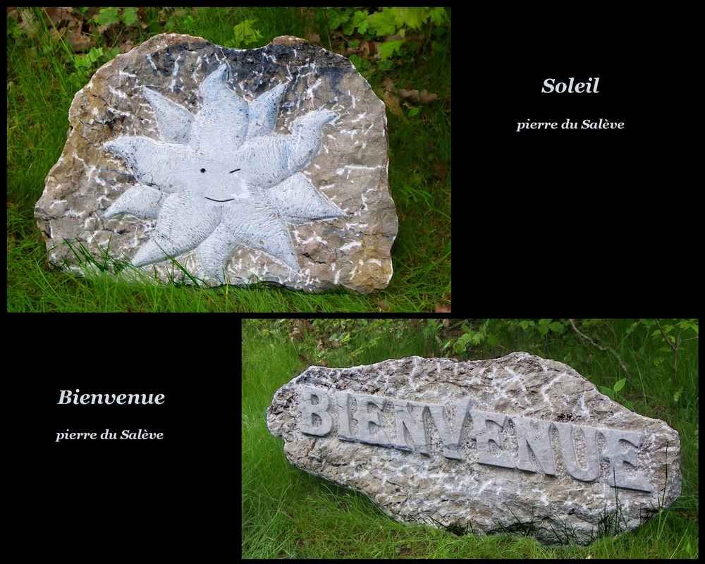 Soleil - Bienvenue, Arlequin Arlequin Eclectic style garden Stone Accessories & decoration