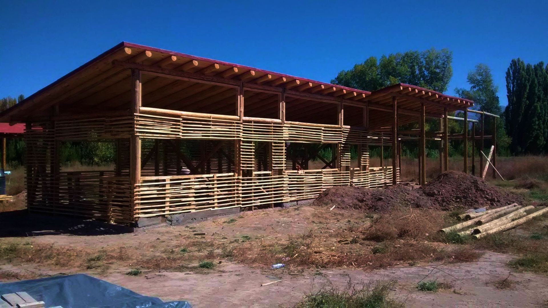 CASA AZZOTI bioma arquitectos asociados Casas de estilo rural Bambú Verde