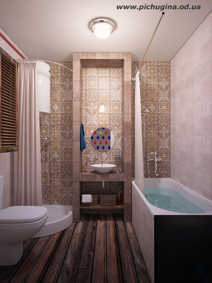 Квартира, 45 м.кв., Tеtіana Pichugina Tеtіana Pichugina Eclectic style bathroom