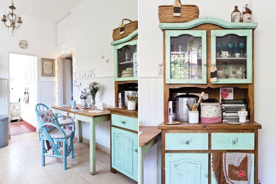 DECORACIÓN de INTERIORES. Casa Vintage, La Florinda La Florinda Kitchen Storage