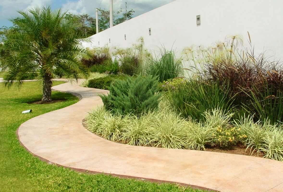 Jardín y andador EcoEntorno Paisajismo Urbano Jardines minimalistas